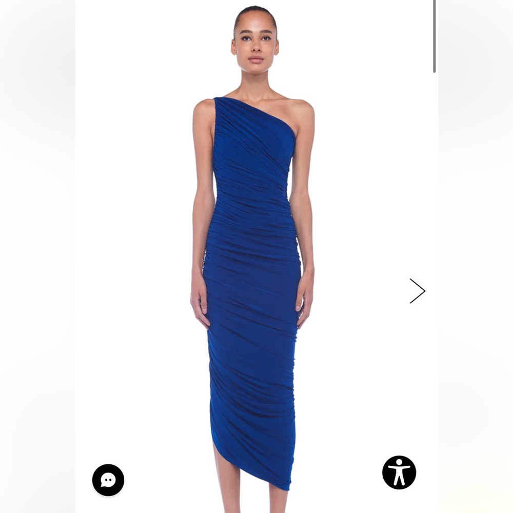 Norma Kamali Diana Gown in Berry Blue - XL
